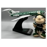 Danbury Mint Team Plane w/Stand & More