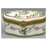 Limoges Paris Style Floral Trinket Box