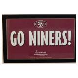 SF Go Niners Framed Advertising