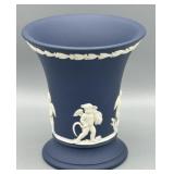 Wedgwood Portland Blue 4 Seasons Vase