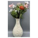 Lenox Vase w/Porcelain Roses