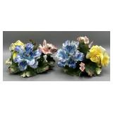 Vintage Capodimonte Candleholders