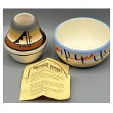 Navajo Handpainted Naastilld Pottery