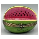 Sliced Watermelon Limoges Rochard Trinket Box