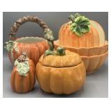 Ceramic Pumpkin Decor