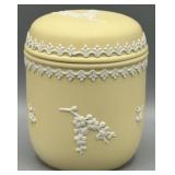 Wedgwood Primrose Yellow Round Lidded Trinket Dish