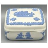 Wedgwood Reverse Blue on White Trinket Box
