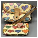 Dooney & Bourke Rainbow Heart Charm Set