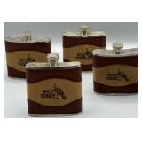 Wild Turkey Leather Bound Pocket Flasks