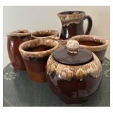 Brown Drip Glaze Pottery