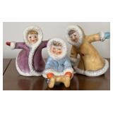 (3) Vintage Goebel Snow Figurines