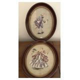 (2) 1955 Embroidered Pictures