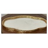 Gold Pierced Vanity Tray