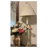 Andrea by Sadek Vase and Brass Lamp