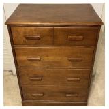 Vintage 4-Drawer Wood Chest