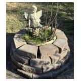 Paver Bricks, Planter and Tomato Wire