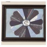 Picture Frame w/Handstitched Matting