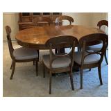 Mid-Century Dining Table and Six Chairs