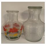 (2) Vintage Juice Jugs w/Lids