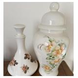 Handpainted Ginger Jar and Genie Jar
