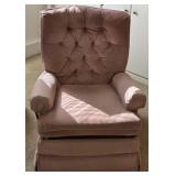 Mid-Century Pink Manual Recliner