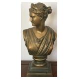 Vintage Artemis Diana Greek Goddess Bust