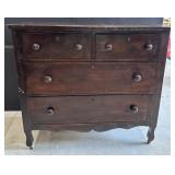 1930s Antique Wood Dresser