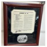 Signed Johnny Cash Songs Sun Records Inc. Framed