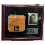 Signed and Framed Johnny Cash in Prague