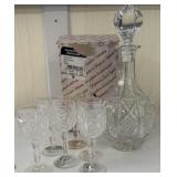 Bleikristall Karaffe Decanter and Cordials