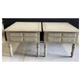 Painted Wood End Tables