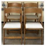 (4) Kestell Furniture Wood Folding Chairs