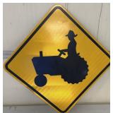 Tractor Crossing Sign - 24x24