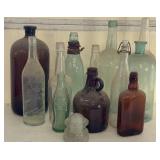 Assorted Vintage Bottles