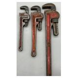 Pipe Wrenches - 10, 12 and 18 inches