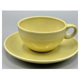 Russel Wright Iroqouis Chartreuse Teacup & Saucer