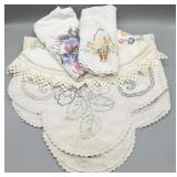 Vintage Needlepoint Linens