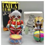 (2) Vintage Wind-Up Tin Toys w/Boxes