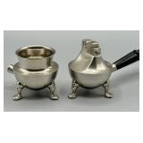 Vintage ASR Pair Footed Table Lighter & Ashtray