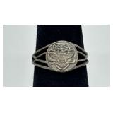 VTG Sterling Silver Sweet Heart Patriotic Ring