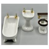 Vintage Porcelain Doll Furniture