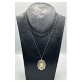 Sterling Silver Sweetheart Locket & Necklace