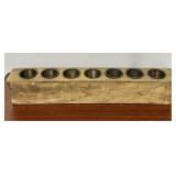 Rustic 7 Hole Sugar Mold Candleholder