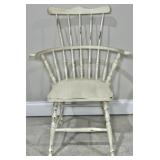 Solid Wood Painted Comb Back Chair