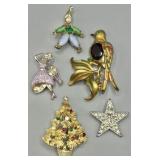 Vintage Estate Jewelry Brooches
