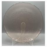 Vintage Arcoroc Rosa Pink Rosaline Cake Platter