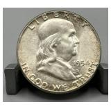 1954 Franklin Silver Half Dollar - 90% Silver