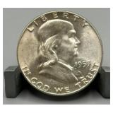 1955 Franklin Silver Half Dollar - 90% Silver