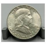 1948-D Franklin Silver Half Dollar - 90% Silver
