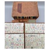1920-1930s Wood Mahjong Set
